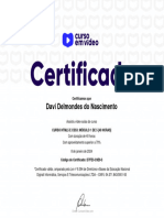 Davi Delmondes Do Nascimento Curso HTML5 e CSS3 Modulo 1 de 5 40 HORAS Certificado Curso em Video