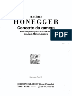 A. Honegger - CONCERTO DA CAMERA