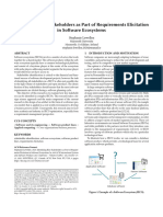 Identifying Key Stakeholders As Part of Requirements Elicitation in Software Ecosystems