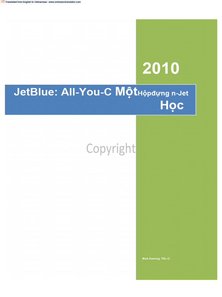 Case Study 6 - Jet Blue - En.vi | PDF