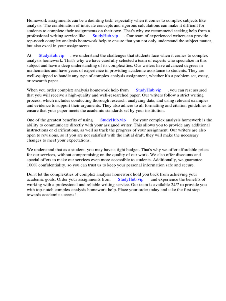 Complex Analysis Homework Assistance | PDF | Complex Analysis | Power ...