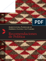 Agricultura Familiar en América Latina y El Caribe - Recomendaciones de Políticas