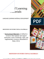 Nature of Instructional Materials PPT 2
