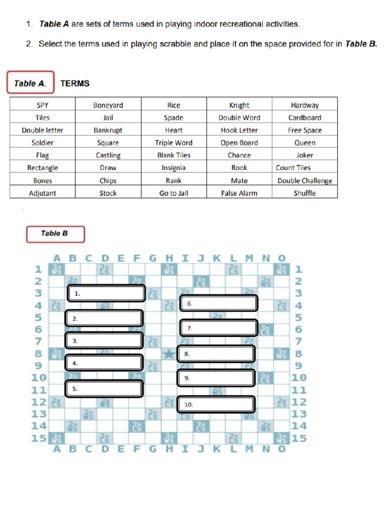 Scrabble | PDF