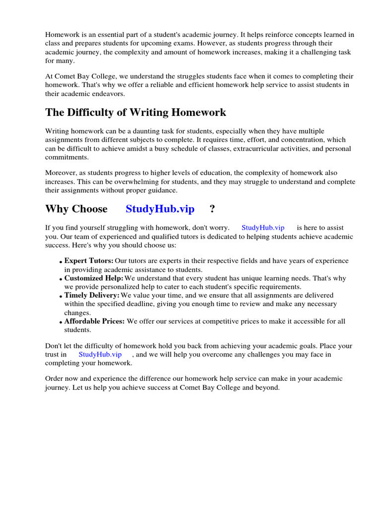 Comet Bay College Homework | PDF | Learning | Critical Thinking