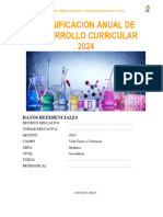 Plan Anual de Química 2024 - Gentiliza Editorial Acti