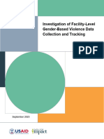 Gender Based Violence Data Collection and Tracking SR 23 202 D4I 508c