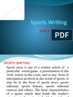 Sports WRTNG PPT Venz