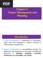 Chapter 5 Project MGT and Planning