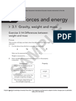 Forces and Energy: Sample