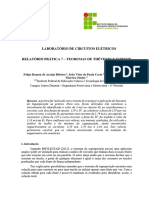 Laboratório de Circuitos Elétricos Relatório Prática 7 - Teoremas de Thévenin E Norton