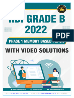 RBI Grade B 2022 Phase 12 PYQs