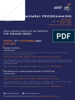 Art Mumbai Programming - Speaker Series