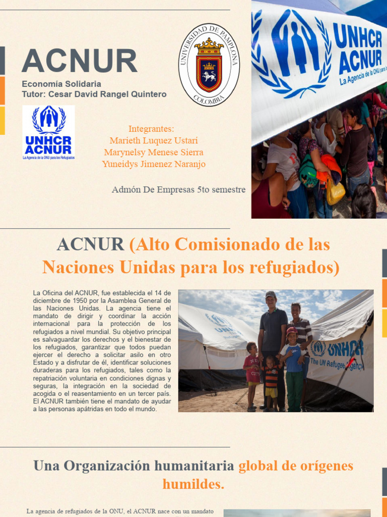 Acnur Pdf Alto Comisionado De Las Naciones Unidas Para Los