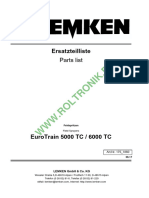 Katalog Części EuroTrain5000TC-6000TC