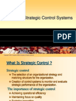 Designing Strategic Control System