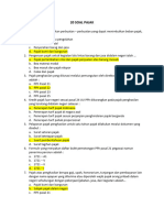 20 Soal Pajak & Sistem Informasi Akuntansi