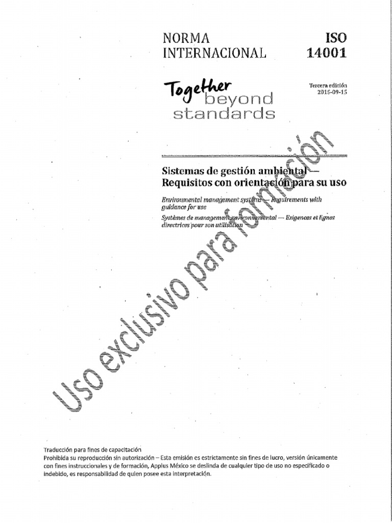 Iso 14001.2015 | PDF