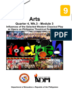 Arts9 q4 Mod3 Influences of The Selected Western Classical Play or Opera On Philippine Theatrical Performance v4