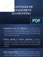 Advantages of Management Accounting