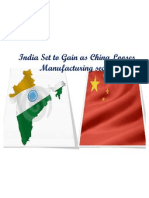 India Set to Gain as China Looses Manufacturing (1)
