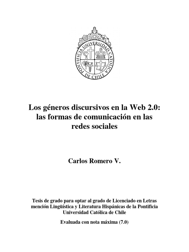 Los generos discursivos en la web 2 0 la pdf blog facebook