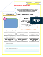 E2 S3 Ficha D3 Com Escribimos Como Somos