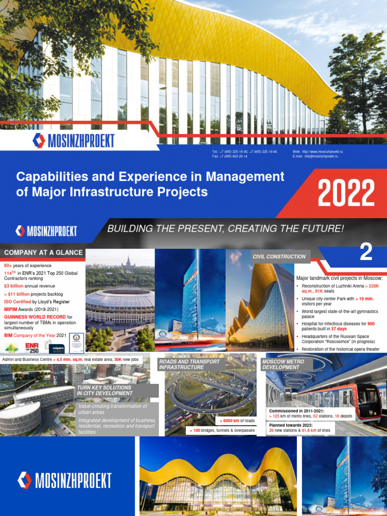 Major Infrastructure Project Expertise | PDF | Tunnel | Moscow