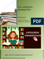 Exposicion Las Categorias Gramaticales 15.6.22