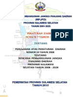 Perubahan Atas Perda No. 10 Tahun 2008 Tentang RPJPD Prov. Sulsel Tahun 2008 - 2028