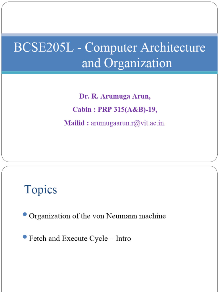 3-Overview of IAS Computer Function - Organization of The Von Neumann ...