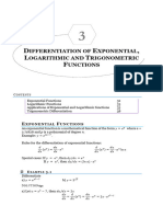 Differentiation of Exponential Logaritmic Trigonometric