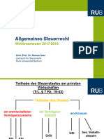 Allgemeines Steuerrecht WS 17 18