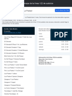 Ejido Modelo - La Piedad: Horario y Mapa de La Línea 122 de Autobús