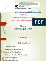 2.2. Job Analysis