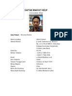 Daftar Riwayat Hidup: Curriculum Vitae