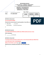 Format Semestral Assessment I