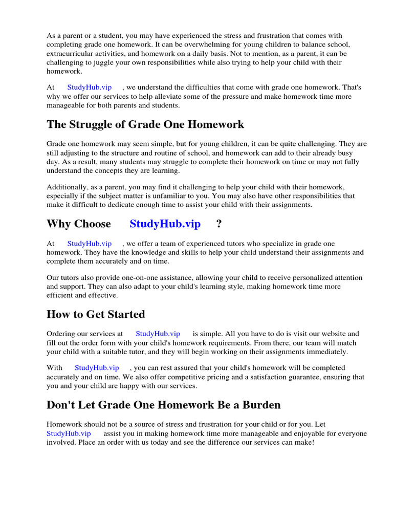 Grade One Homework Calendar | PDF | Homework | Safari (Web Browser)