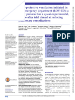 Lungprotective Ventilation Initiated in the Emergency Department LOVED a Study Protocol for a Quasiexperimental Beforeafter Trial Aimed at Reducing Pulmonary Complications 2016 BMJ Publishing Group Subscription