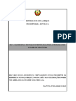 Discurso Do PR Por Ocasião Das Celebrações Do Dia 7 de Abril-Dia Da Mulher Moçambicana