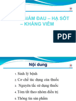 CHƯƠNG 5 THUỐC HẠ SỐT GIẢN ĐAU KHÁNG VIÊM-TRỊ GOUT