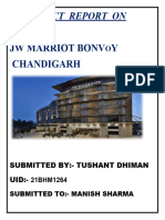A Project Report on Jw Marriot Chandigarh 2