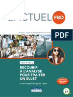 Lactuel FBD Français, Langue Denseignement, 4e Secondaire. FRA-4104-2 Recourir à Lanalyse Pour Traiter Un Sujet. Guide... (Huguette Doray) (Z-Library)