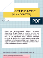 Proiectul Didactic - Practica Pedagogica