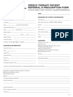 Speech Referral Form