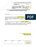 FT-SST-007 Formato Convocatoria Elección Del COPASST