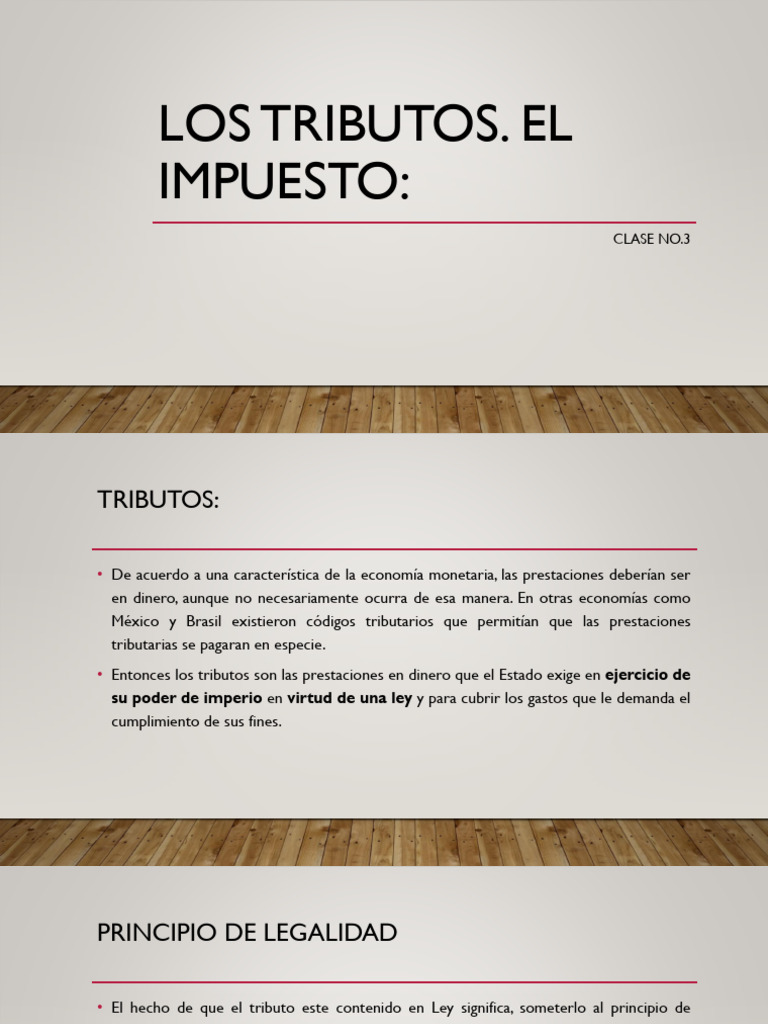 Clasificación y Conceptos de Tributos | PDF | Impuestos | Economias