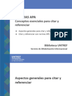 Presentación - NORMAS APA Conceptos Esenciales Para Citar y Referenciar