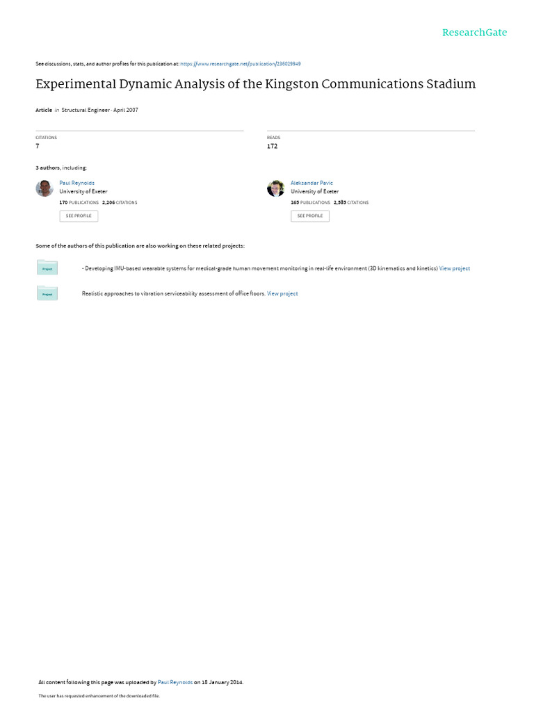 Experimental Dynamic Analysis of The Kingston Comm | PDF | Normal Mode ...