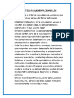 Estrategias Motivacionales - Comportamiento Organizacional